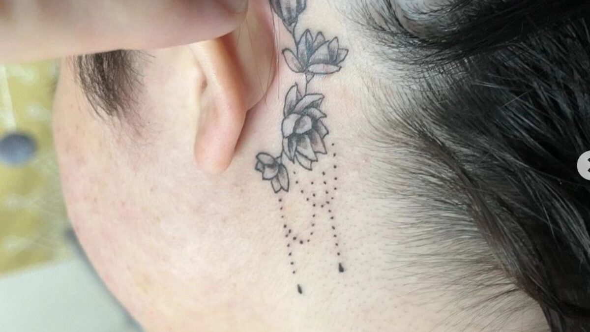 Flower Tattoo Traditional Fine Line