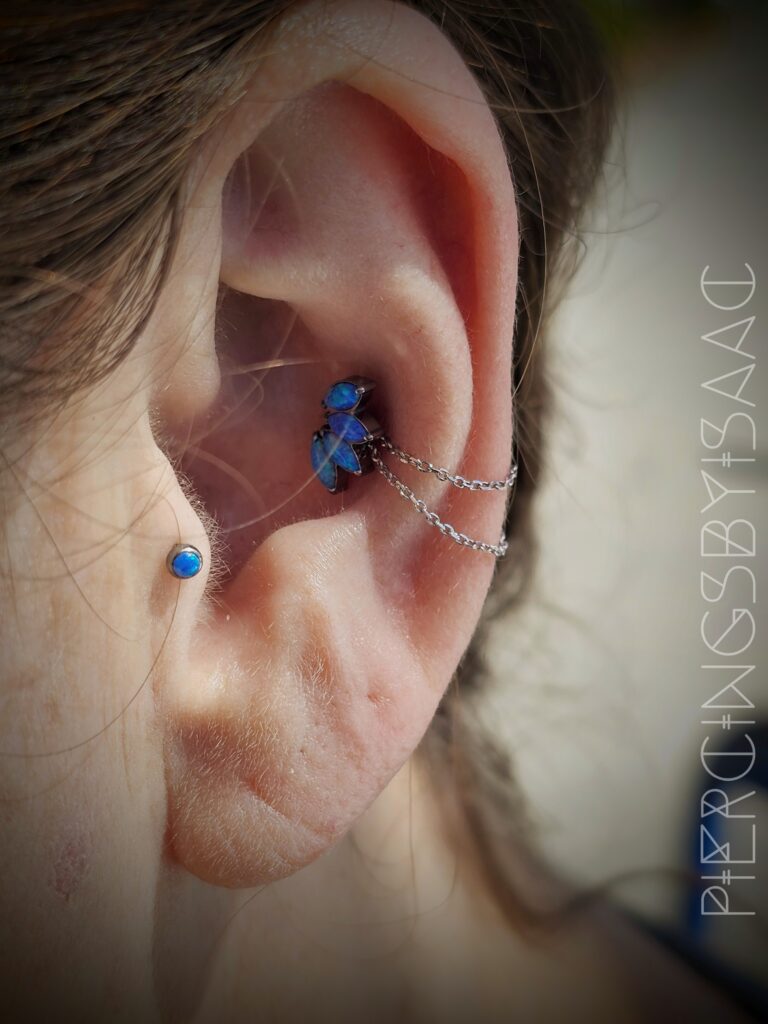 Pretty conch Piercing San Diego